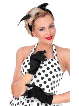 Par de guantes negros 25cm