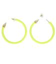 Par de Pendientes amarillo  Fluorescentes