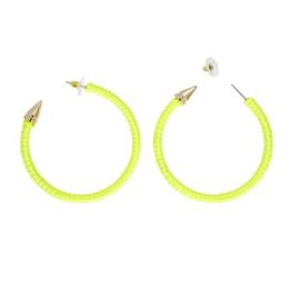 Par de Pendientes amarillo  Fluorescentes