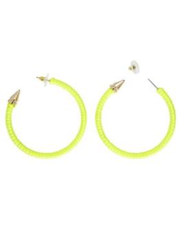 Par de Pendientes amarillo  Fluorescentes