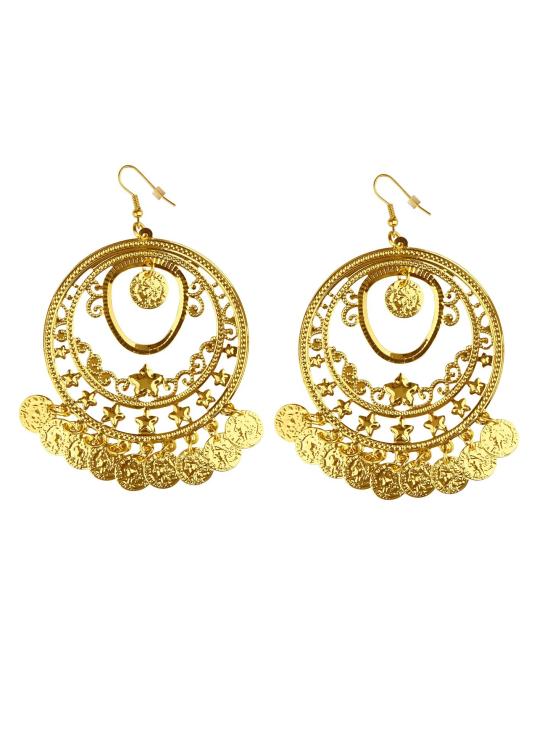 Par de Pendientes Oro con Monedas
