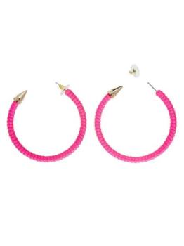 Par de Pendientes rosas Fluorescentes