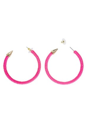 Par de Pendientes rosas Fluorescentes