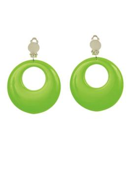 Par de Pendientes Verde Neón