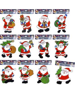 Pegatina Ventana Papá Noel  Navidad 18 cms