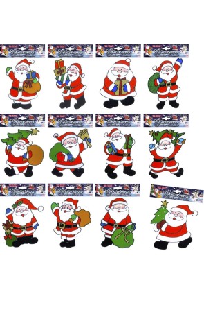 Pegatina Ventana Papá Noel  Navidad 18 cms