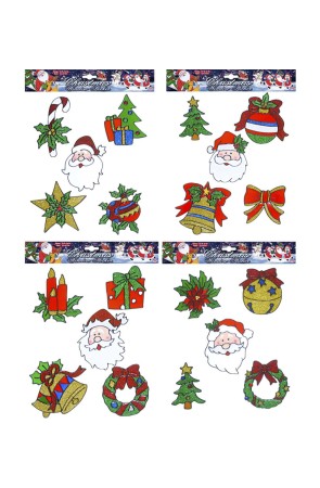 Pegatina Ventana Papá Noel Set de 5 und 13 cms