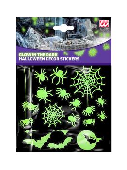 Pegatinas Glow in the Dark Halloween de murciélagos de 21 x 15 cm