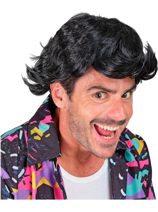 Peluca Ace Ventura para Hombre – Estilo Detective Privado Divertido