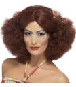 Peluca afro los 70 castaña rojiza