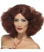 Peluca afro los 70 castaña rojiza