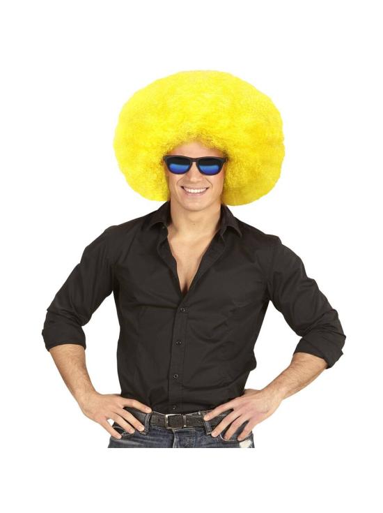 Peluca Afro Sobredimensionada color Amarillo