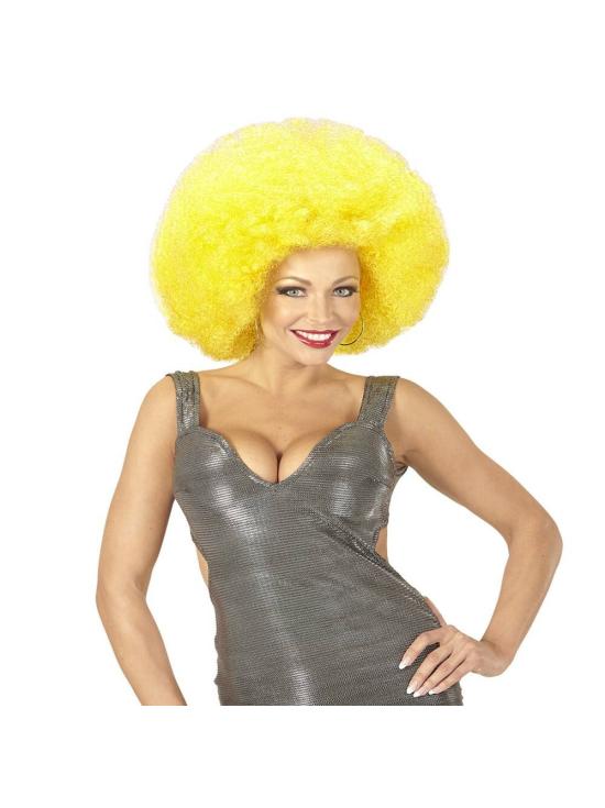 Peluca Afro Sobredimensionada color Amarillo