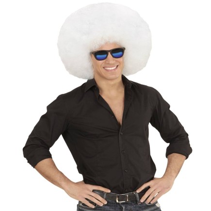 Peluca Afro Sobredimensionada color Blanca