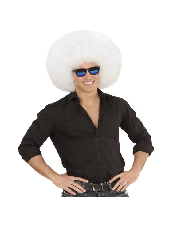Peluca Afro Sobredimensionada color Blanca