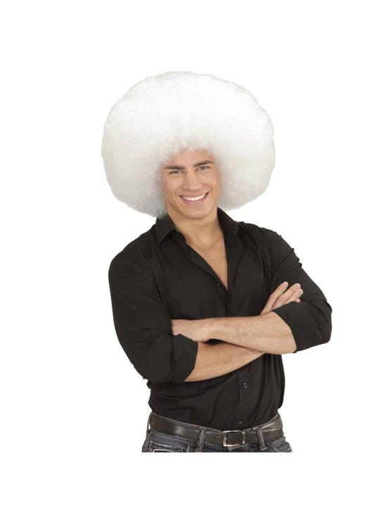 Peluca Afro Sobredimensionada color Blanca