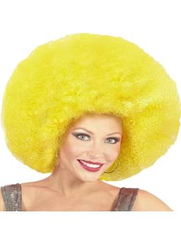 Peluca Afro Sobredimensionada color Amarillo