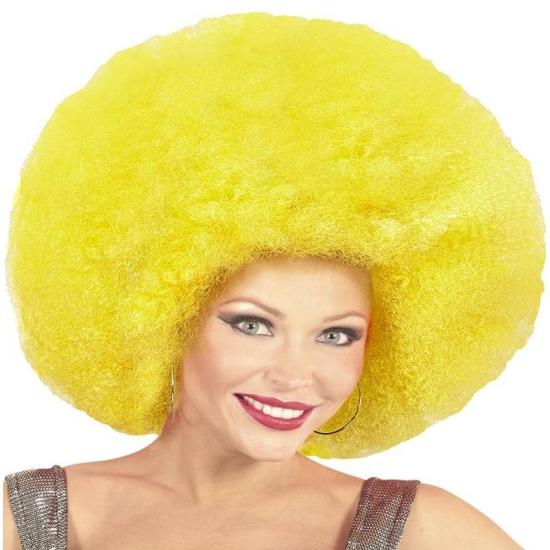 Peluca Afro Sobredimensionada color Amarillo