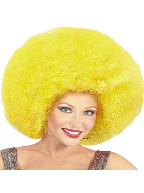 Peluca Afro Sobredimensionada color Amarillo