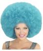 Peluca Afro Sobredimensionada color Azul .