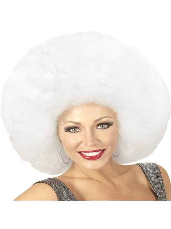 Peluca Afro Sobredimensionada color Blanca