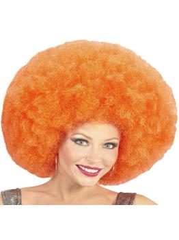 Peluca Afro Sobredimensionada color Naranja
