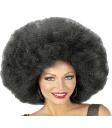Peluca Afro Sobredimensionada Negra