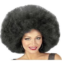 Peluca Afro Sobredimensionada Negra