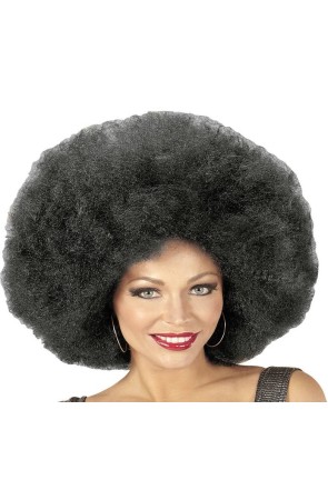 Peluca Afro Sobredimensionada color Negra
