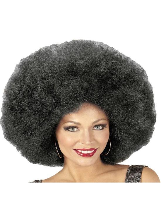 Peluca Afro Sobredimensionada Negra