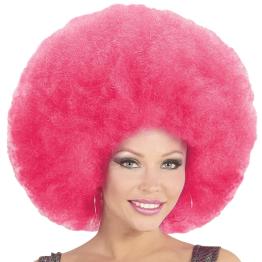 Peluca Afro Sobredimensionada color Rosa