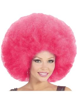 Peluca Afro Sobredimensionada color Rosa