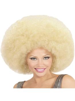 Peluca Afro Sobredimensionada color Rubia