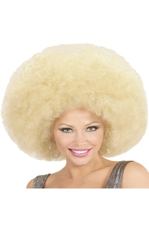 Peluca Afro Sobredimensionada color Rubia