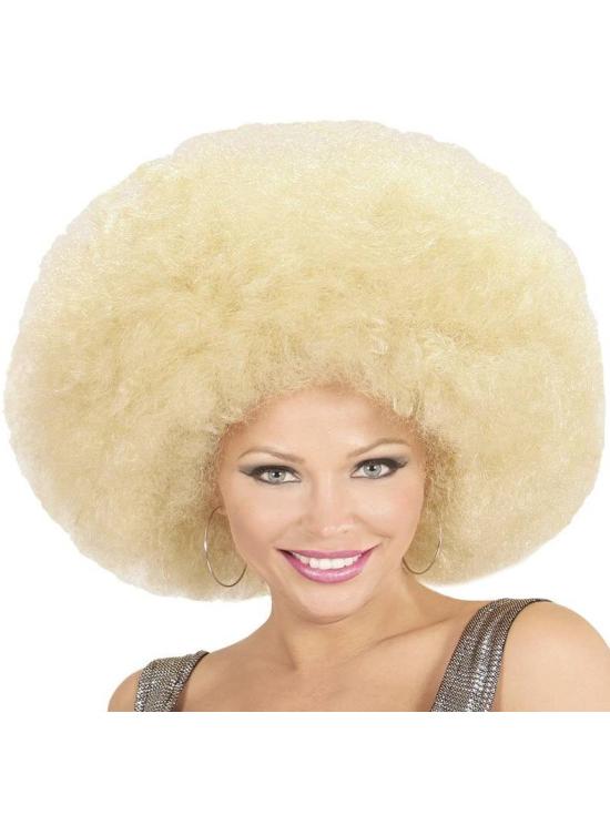 Peluca Afro Sobredimensionada color Rubia