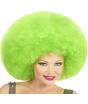 Peluca Afro Sobredimensionada color Verde .