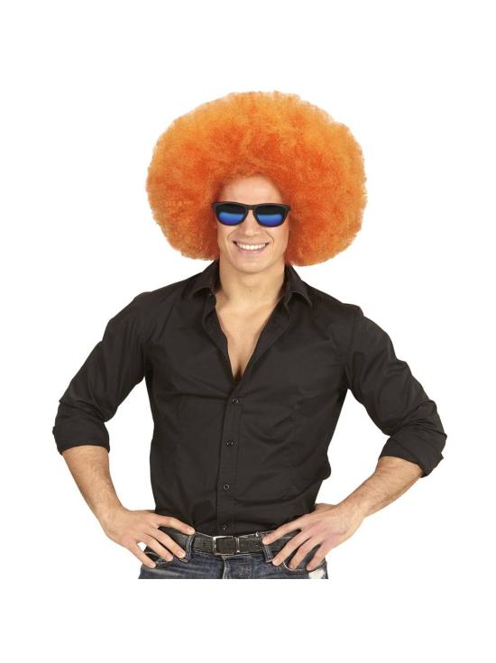 Peluca Afro Sobredimensionada color Naranja