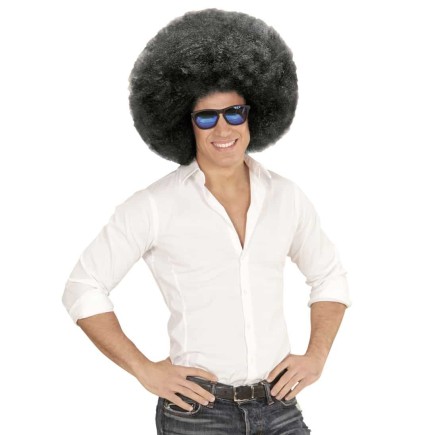 Peluca Afro Sobredimensionada color Negra