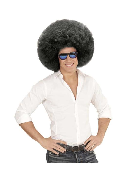 Peluca Afro Sobredimensionada Negra