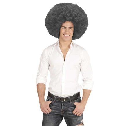 Peluca Afro Sobredimensionada color Negra