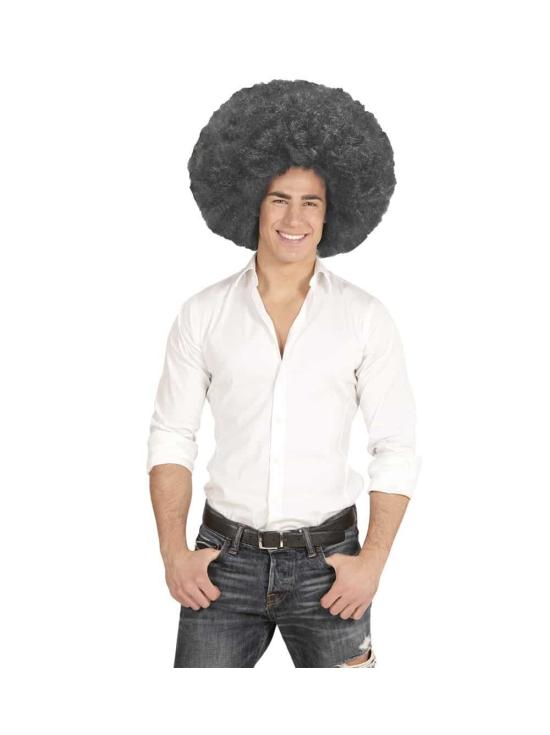 Peluca Afro Sobredimensionada Negra