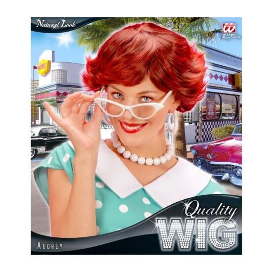 Peluca de los años 50 Pelirroja corta Peluca de los años 50 Pelirroja corta