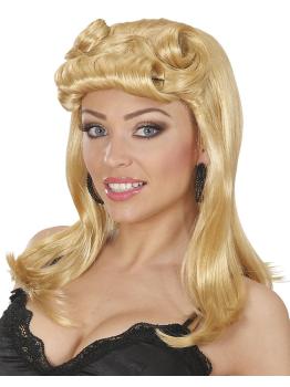 Peluca Años 50 Pin Up Girl color Rubia.