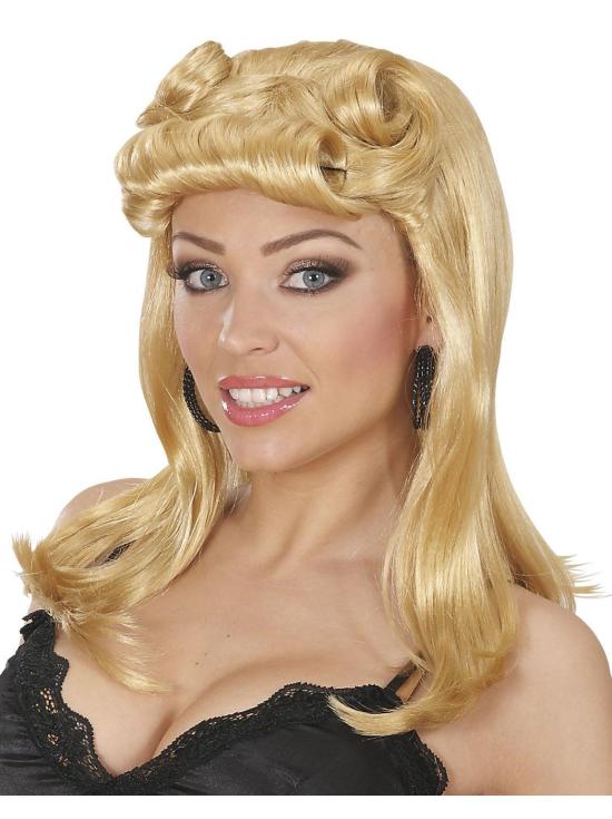 Peluca Años 50 Pin Up Girl color Rubia.