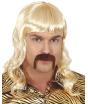 Peluca Años 70 Rubia con Bigo  Tyger King,