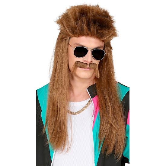 Peluca años 80 Malote para hombre Peluca años 80 Malote para hombre