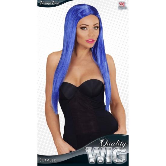 Peluca color Azul Glamour
