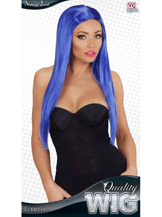 Peluca color Azul Glamour