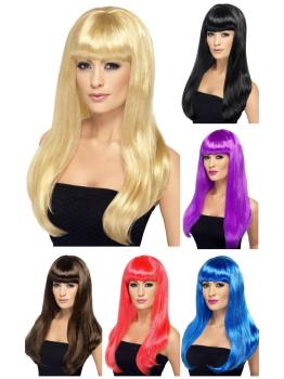 Peluca Babelicious Colores Recta con Flequillo