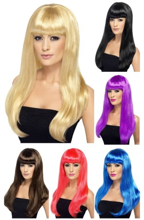 Peluca Babelicious Colores Recta con Flequillo